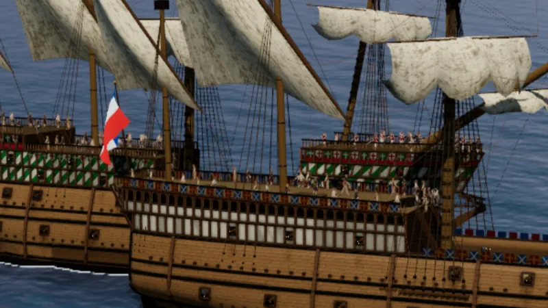 Ship of the Line major update key art from the official Steam announcement